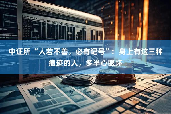 中证所 “人若不善，必有记号”：身上有这三种痕迹的人，多半心眼坏