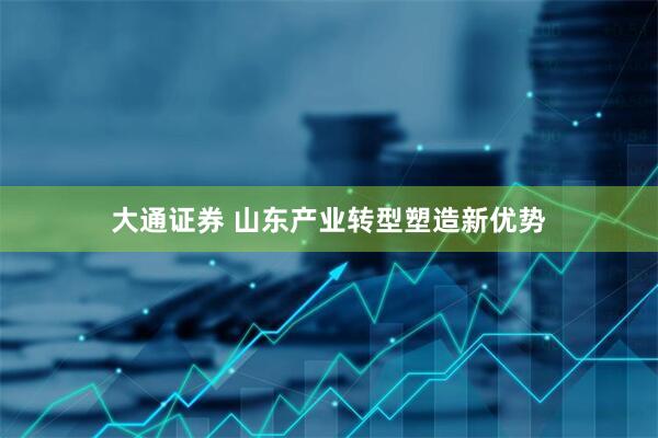 大通证券 山东产业转型塑造新优势